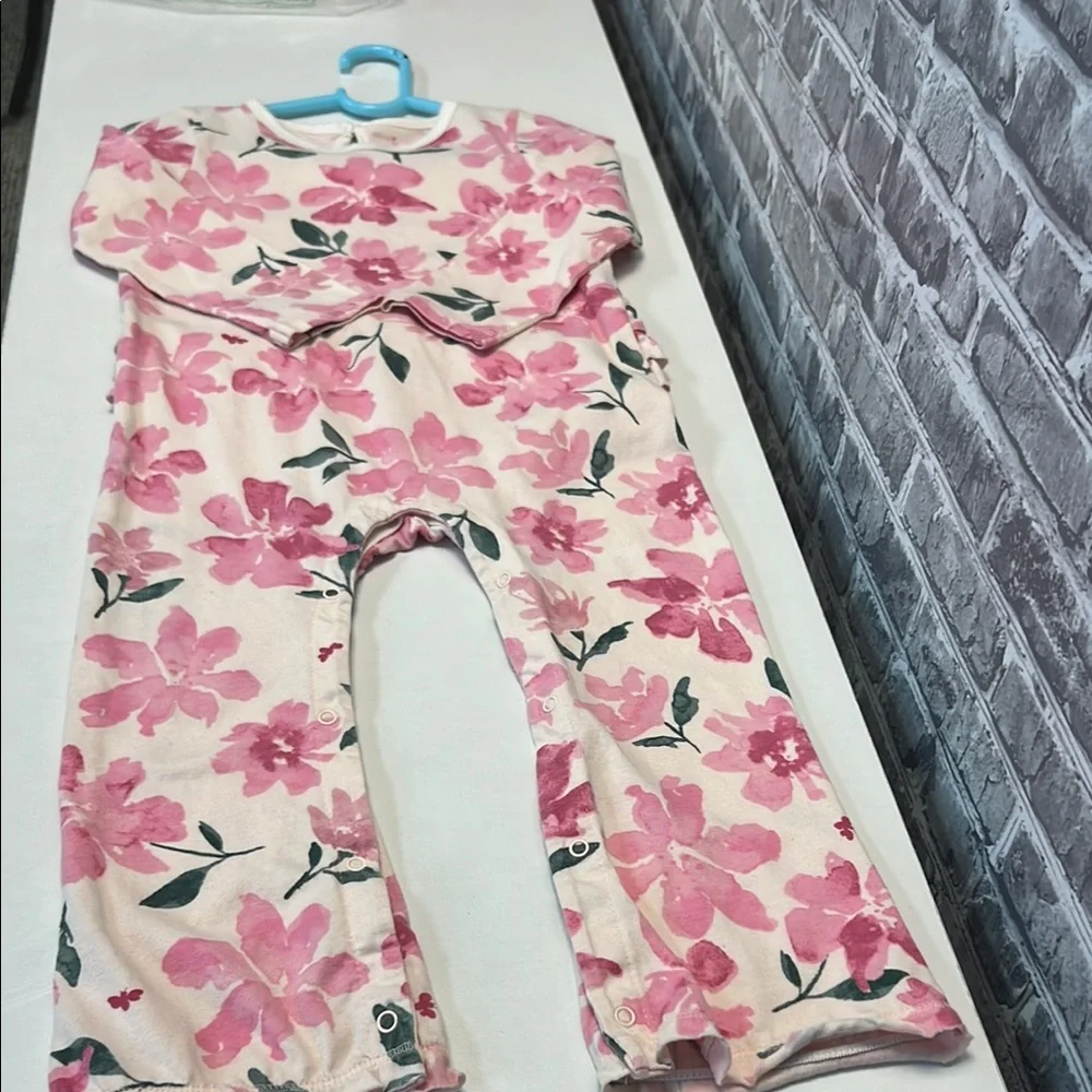 Burt's Bees Pink‎ girl's romper